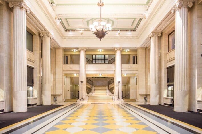 A view of Banking Hall interior